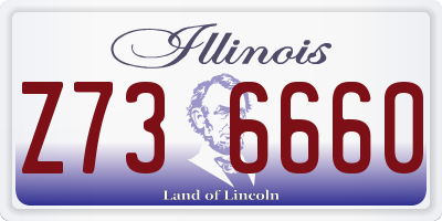 IL license plate Z736660