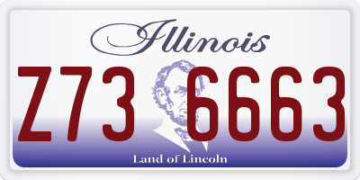 IL license plate Z736663