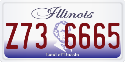 IL license plate Z736665