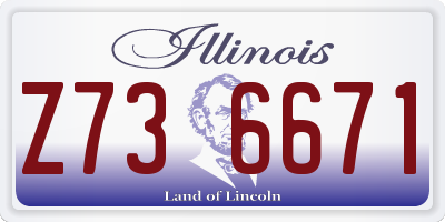 IL license plate Z736671