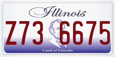 IL license plate Z736675