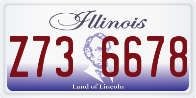 IL license plate Z736678