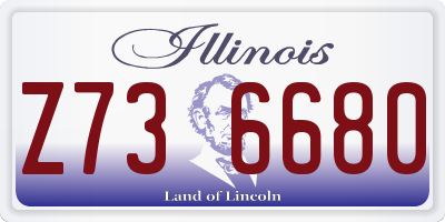 IL license plate Z736680