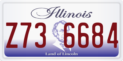 IL license plate Z736684