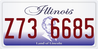 IL license plate Z736685