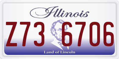 IL license plate Z736706