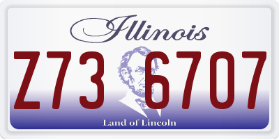 IL license plate Z736707