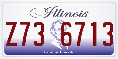 IL license plate Z736713