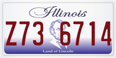 IL license plate Z736714