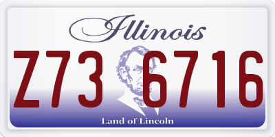 IL license plate Z736716