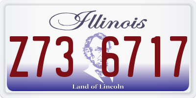 IL license plate Z736717
