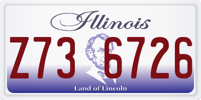 IL license plate Z736726