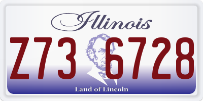 IL license plate Z736728