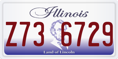 IL license plate Z736729
