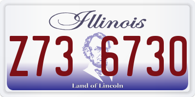 IL license plate Z736730