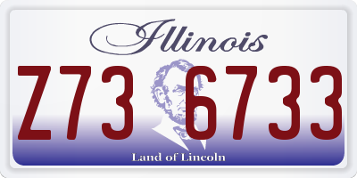 IL license plate Z736733