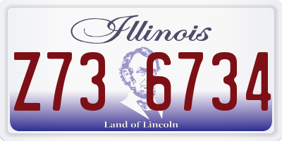 IL license plate Z736734