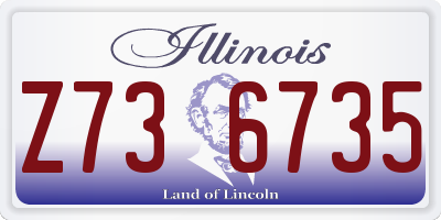 IL license plate Z736735