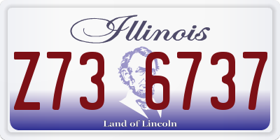 IL license plate Z736737