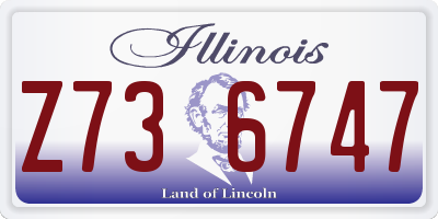 IL license plate Z736747