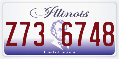 IL license plate Z736748