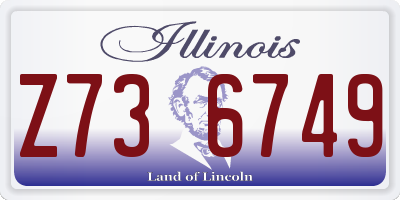 IL license plate Z736749