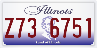 IL license plate Z736751