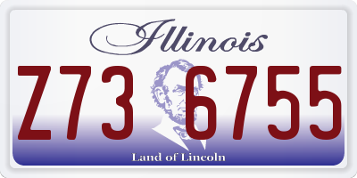 IL license plate Z736755