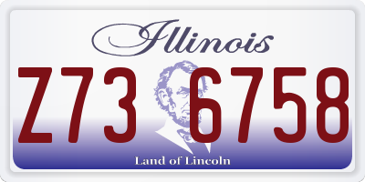 IL license plate Z736758