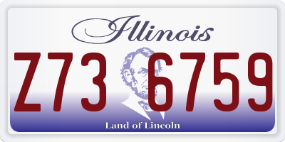 IL license plate Z736759