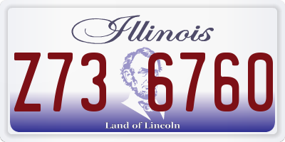 IL license plate Z736760