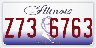 IL license plate Z736763
