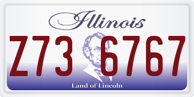 IL license plate Z736767