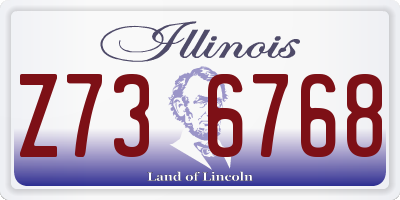 IL license plate Z736768