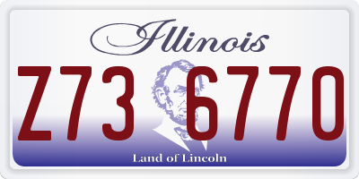 IL license plate Z736770