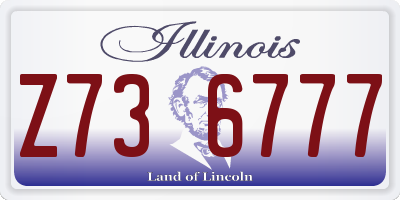IL license plate Z736777