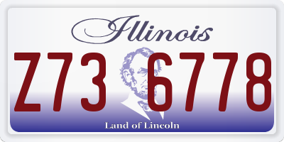 IL license plate Z736778