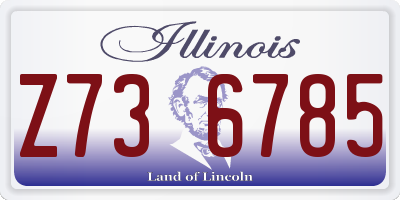 IL license plate Z736785
