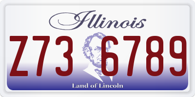 IL license plate Z736789