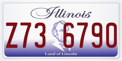IL license plate Z736790