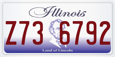 IL license plate Z736792