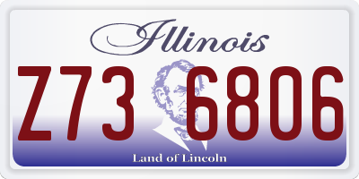 IL license plate Z736806