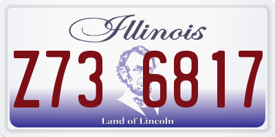 IL license plate Z736817