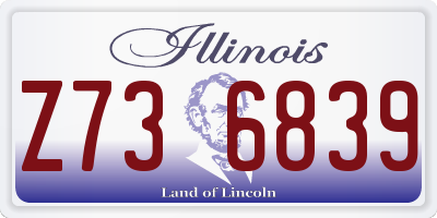 IL license plate Z736839