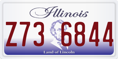 IL license plate Z736844
