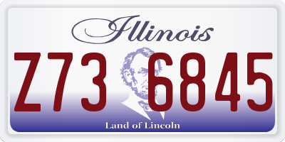 IL license plate Z736845