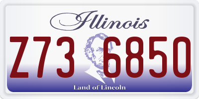 IL license plate Z736850