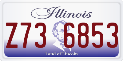 IL license plate Z736853