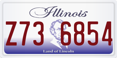 IL license plate Z736854