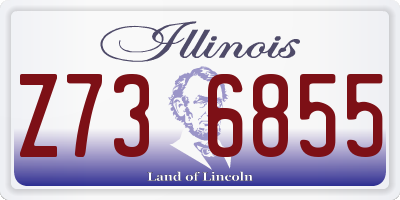 IL license plate Z736855